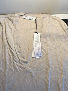 IRO Cream V-Neck Knit Sweater